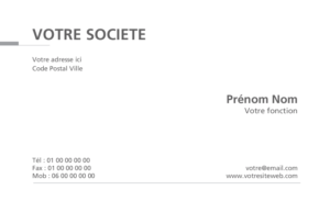 Carte de visite - Ref CV-A9492