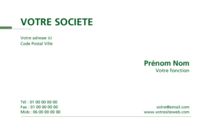 Carte de visite - Ref CV-A9489