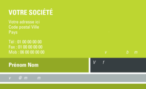 Carte de visite - Ref CV-A6637