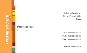 Carte de visite - Ref CV-A9754