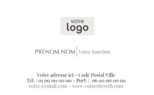 Carte de visite - Ref CV-A6445