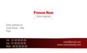 Carte de visite - Ref CV-A6641