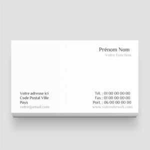 Carte de visite - Ref CV-A6652