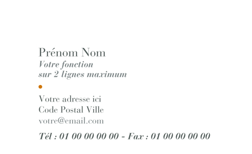Carte de visite - Ref CV-A679