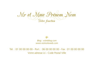 Carte de visite - Ref CV-A713