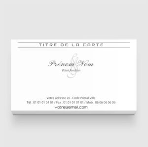Carte de visite - Ref CV-A721