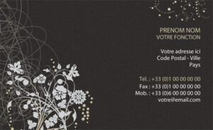 Carte de visite - Ref CV-A8478