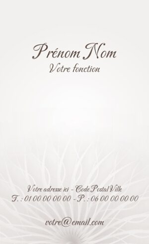 Carte de visite verticale - Ref CV-G8600