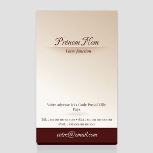 Carte de visite verticale - Ref CV-G8602