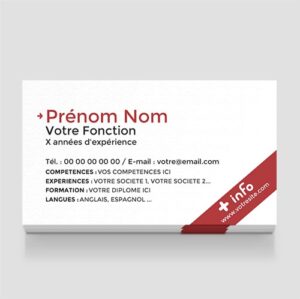 Carte de visite gratuite - Ref CV-A8989-GR
