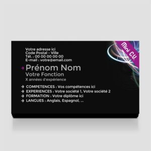 Carte de visite gratuite - Ref CV-A8992-GR