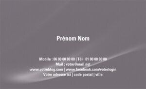 Carte de visite gratuite - Ref CV-A9185-GR