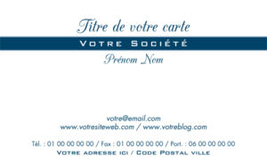 Carte de visite - Ref CV-A9369
