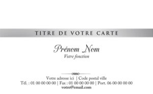 Carte de visite - Ref CV-A9376