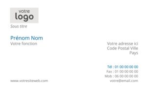 Carte de visite - Ref CV-A9403