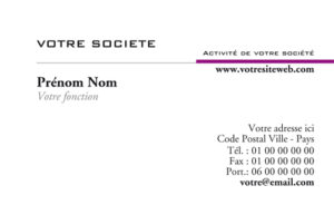 Carte de visite - Ref CV-A9472
