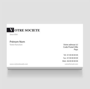 Carte de visite - Ref CV-A9485