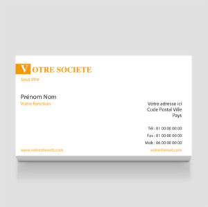 Carte de visite - Ref CV-A9487