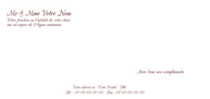 Carte de correspondance - Ref CV-F95