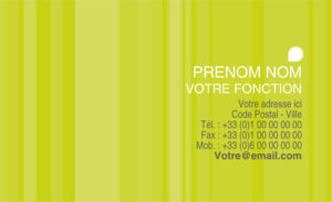 Carte de visite - Ref CV-A9658