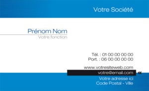 Carte de visite - Ref CV-A9837