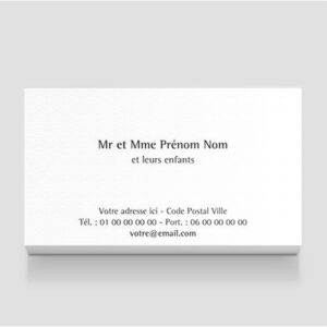Carte de visite - Ref CV-A9863