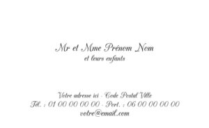 Carte de visite - Ref CV-A9866