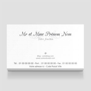 Carte de visite - Ref CV-A9876