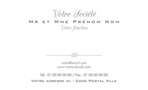 Carte de visite - Ref CV-A9883