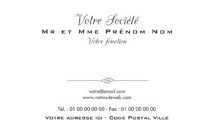 Carte de visite - Ref CV-A9884