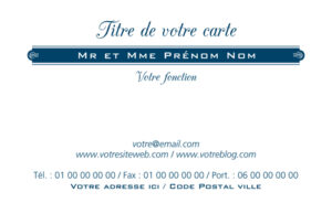 Carte de visite - Ref CV-A9887