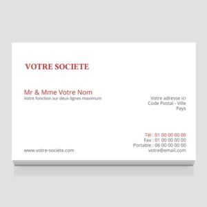 Carte de visite grand format - Ref CV-D9917