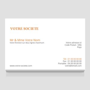 Carte de visite grand format - Ref CV-D9918