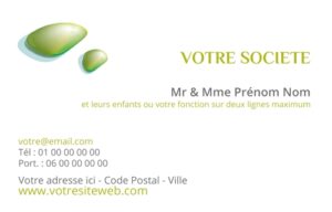 Carte de visite grand format - Ref CV-D9922