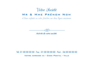 Carte de visite grand format - Ref CV-D9948