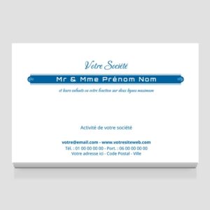 Carte de visite grand format - Ref CV-D9954
