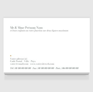 Carte de visite grand format - Ref CV-D9955