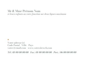 Carte de visite grand format - Ref CV-D9955