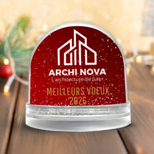 Boule à neige personnalisable - Meilleurs Voeux avec votre logo – Image 2
