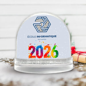 Boule à neige personnalisable - Année 2026 avec votre logo – Image 2
