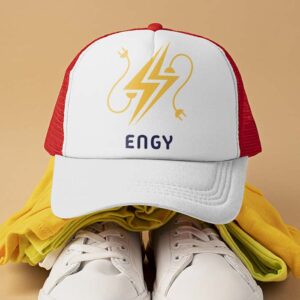 Casquette Trucker personnalisée - Rouge Blanc – Image 2