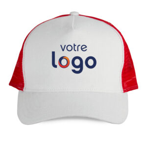 Casquette Trucker personnalisée - Rouge Blanc