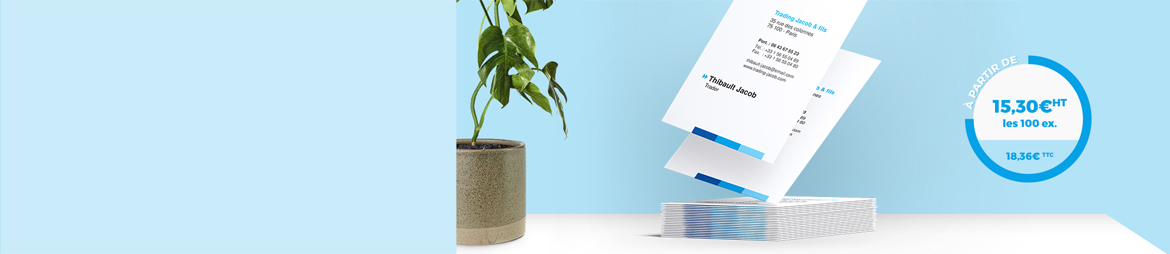 Cartes de visite verticales