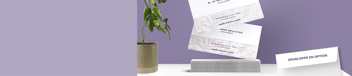 Cartes de visite grand format