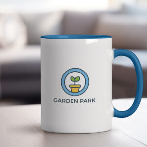 Mug céramique personnalisé - Bleu – Image 2