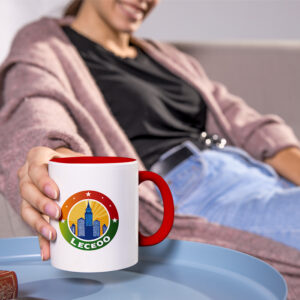 Mug céramique personnalisé - Rouge – Image 2