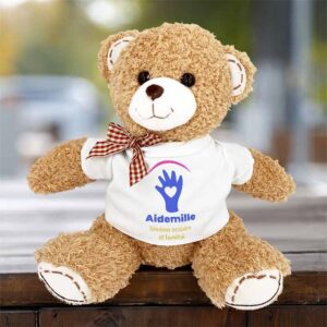 Timmy l’ours en peluche personnalisé <br> <strong>  18 cm </strong> – Image 2