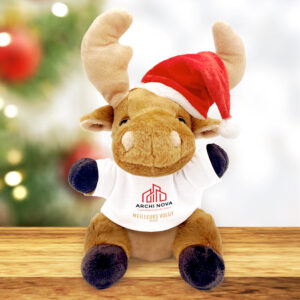 Peluche Renne de Noël  - Votre logo <br> <strong>  20 cm </strong> – Image 2