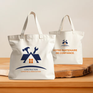 Sac cabas personnalisé recto verso – Votre logo – Image 2