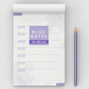 Bloc notes 50 feuillets - Ref BN-D
